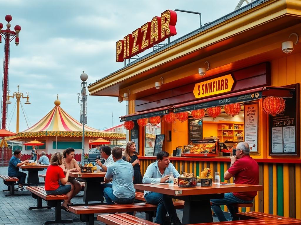 Snackbar en restaurantje in het park